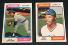 1974 Topps DAVE LaROCHE#502 & TED FORD#617/WRONG Front-Back&Back-Front PAIR/EX+