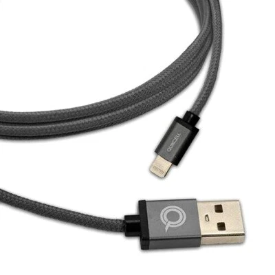 Quikcell MFi Apple Certified Lightning to USB Braided Cable 1m 3ft iPhone iPad - Image 1 of 3