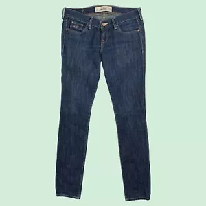 Hollister Jeans 0 Damen Slim Straight Leg Rise Blau Medium Wash Stretch 28x32 - Bild 1 von 12