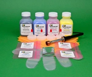 HP Pro MFP M176 M176n M177 M177fw 130A 4-Color Toner Refill w/ HM Tool & Chips - Picture 1 of 1