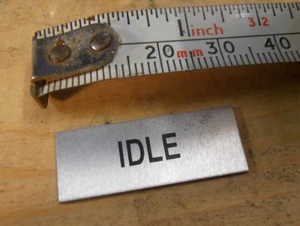 Hand Throttle.IDLE sticker. Self adhesive. 3cm x 1cm. - Picture 1 of 2