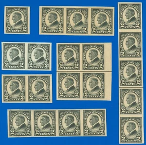 Scott #611 (x21) Copies, Strips/4-5, Pairs, Guidelines, Mint-LH, SCV $94.50 (SK) - Picture 1 of 1