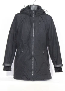 Michael Kors Womens Jacket XL Black Parka Coat Designer Luxury Detachable-Hood  - Picture 1 of 21