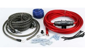 Rockford Fosgate RFK8i 8 Gauge Amplificatore Audio Auto Kit Cablaggio Kit Amplificatore RF - Foto 1 di 9