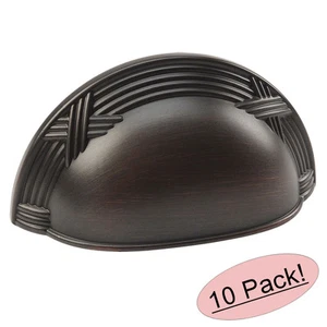 *10er-Pack* Cosmas Bronze mit Ölschliff Schrank Hardware Tassengriffe #9461ORB - Bild 1 von 1