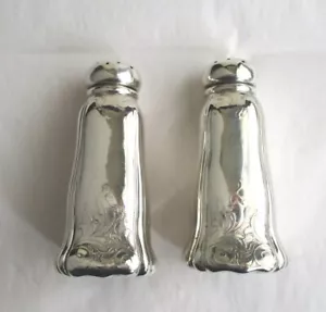 Whiting salt & pepper shakers art nouveau 19th century American sterling silver - Picture 1 of 5