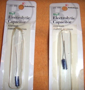 2 RADIO SHACK #272-1013 CONDENSADOR ELECTROLÍTICO MIP - Imagen 1 de 1