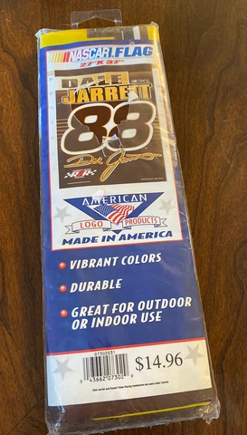 NASCAR Flag 27 x 37 Dale Jarrett #88 Vibrant Durable Indoor/Outdoor  Vintage Cover