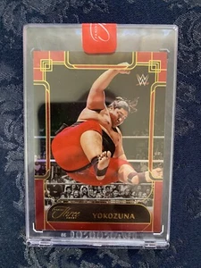 YOKOZUNA 2024 Three Count Red Parallel Card 10/25 SP (ENCASED) WWF LEGEND/HOF - Picture 1 of 2