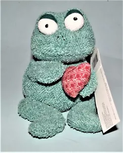 Russ Berrie plush, New, Valentine frog holding heart, romance, love, friend - Picture 1 of 4