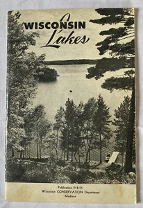 Wisconsin Lakes Booklet, Publication 218-51 Year 1951 WI Conservative Dept. - Picture 1 of 3