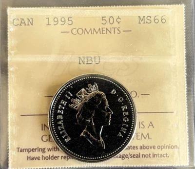 Canada - 50 Cents - 1995 - NBU - ICCS Certified - MS-66 - Image 1 of 3