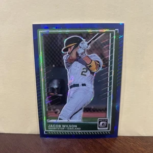2025 Donruss Optic Jacob Wilson Blue Cracked Ice 5/15 - Picture 1 of 2