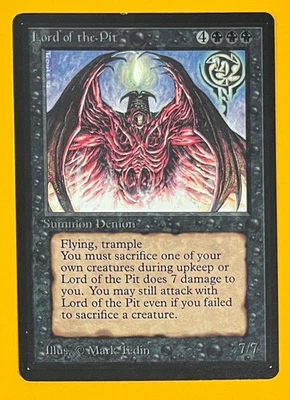 MTG LORD OF THE PIT Beta (OldManMTG 012-129) - Image 1 of 4