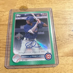 Autografo 2021 Pro Debut Reginald Preciado verde/99 - Foto 1 di 2