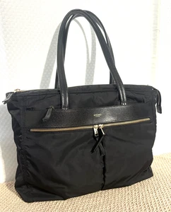 Bolso de hombro negro grande para computadora portátil Knomo Grosvenor para mujer ropa de trabajo - Imagen 1 de 11