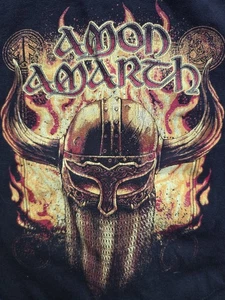 SUDADERA CON CAPUCHA NIÑOS AMON AMARTH CREMALLERA COMPLETA DEATH METAL - Imagen 1 de 4