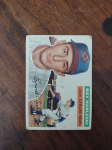 1956 TOPPS #133 RAY NARLESKI WB CLEVELAND INDIANS g/VG  - Picture 1 of 2