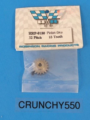 Robinson Racing Pinion Gear 18T 32P RRP-0180 Vintage RC Part - Image 1 of 3