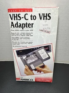 Adattatore Videocassetta Convertitore Motorizzato da VHS-C a VHS - Ambico Nuovo - Foto 1 di 7