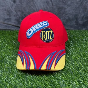 Cappello rosso NASCAR Dale Jr #81 Oreo Ritz Crackers berretto da corsa Winner's Circle uomo - Foto 1 di 9
