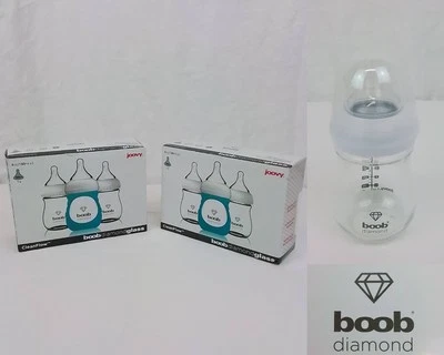 NIB Joovy Boob Diamond Bottle Set of 3 5oz Lot of 2 6 Bottles Total #J3112 - Image 1 of 4