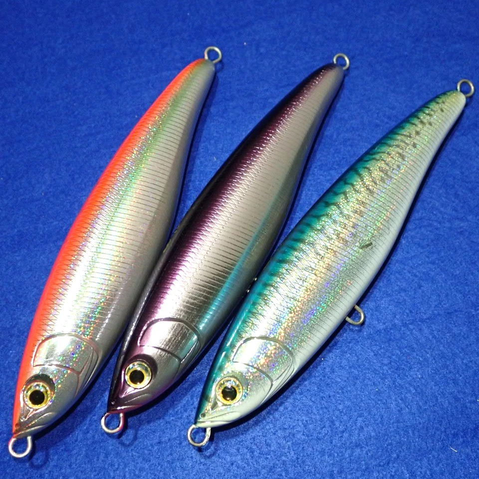 Lápiz de buceo JDM MARIA JAPAN Topwater Lure CARGADO 180-75 X 3 Yellowtail Tuna GT Foto 1 de 4