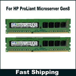 For HP ProLiant Microserver Gen8 G1610T 16GB 2x8 GB DDR3L ECC UDIMM Memory RAM - Picture 1 of 6