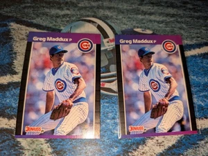 2x ~Greg Maddux HOF Chicago Cubs 1989 Donruss #373🔥⚾SPEDIZIONE GRATUITA 🔥⚾ - Foto 1 di 3