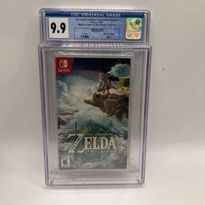 Nintendo Switch NEW CGC Graded 9.9 A++ Zelda Tears of the Kingdom - Picture 1 of 4