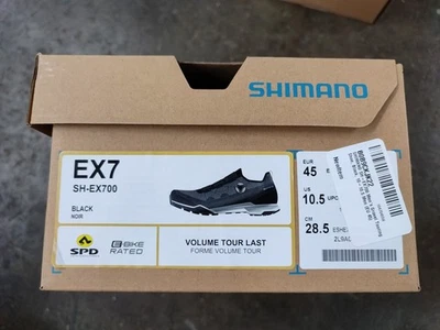 Nuevas zapatillas de ciclismo Shimano SH-EX700, negras, EU45, US 10.5 Foto 1 de 4