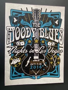 THE MOODY BLUES signed large 18x24 poster | autographs - PSA/DNA cert Lodge Edge - Picture 1 of 4