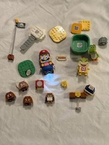 LEGO Super Mario Bros Lot - Mario + Yoshi + Bowser Jr + Enemies + Stage Items - Picture 1 of 8
