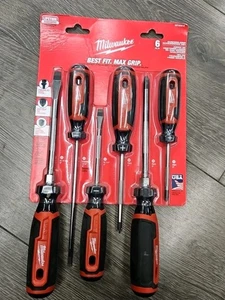 Juego de destornilladores con agarre de cojín Milwaukee MT200-6 - Hecho en EE. UU. - 6 PIEZAS - Imagen 1 de 2