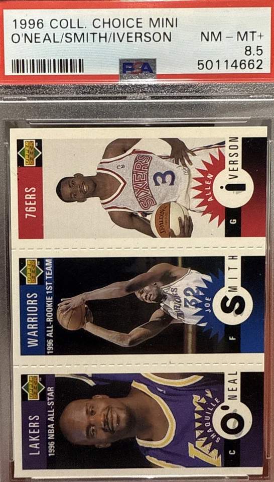 1996-97 Upper Deck Collector's - Mini - Allen Iverson 🔥Shaquille O’neal 🔥Novato Foto 1 de 4