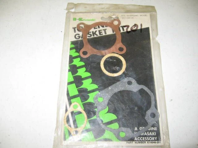 Kawasaki NOS MC1, MC1A, 1973-74, Kit de juntas de extremo superior, P/N K14046-201 d10 Foto 1 de 1