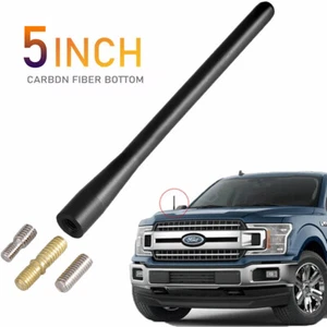 For Ford F-150 F150 2009-2021 5.1 inch Short Black Antenna Mast Radio AM/FM - Foto 1 di 14