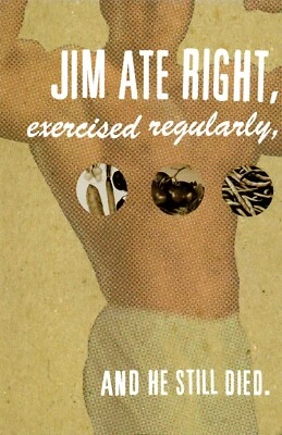 Funny BIRTHDAY Card FOR A FOOD LOVER, "Jim Ate Right" by American Greetings + ✉ - Image 1 of 4