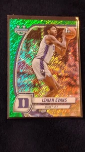 2025 Bowman Chrome 1st Bowman Green Prizm - #27 Isaiah Evans - Picture 1 of 2
