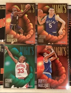 1995 Skybox NBA Hoops Jumbo 5 x 7 Magic's All Rookie Complete Set-Hill,Kidd,Rose - Picture 1 of 3
