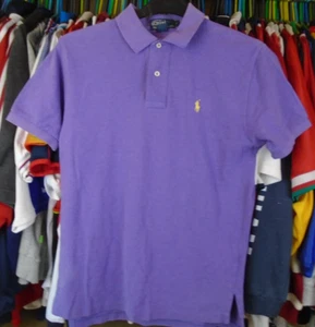 POLO RALPH LAUREN PURPLE SHORT SLEEVE COTTON POLO SHIRT TOP SMALL - Picture 1 of 2