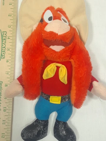 Vintage 1995 Looney Tunes Yosemite Same Stuffed Animal Plush Toy Cover