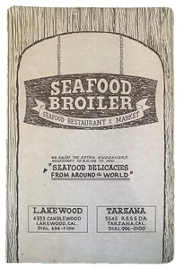 Vintage 1970s Seafood Broiler Restaurant & Market Menu Lakewood California CA - Picture 1 of 5