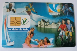 CARTE A PUCE Les Visites de PARIS - Vacances PTT - Imagen 1 de 2