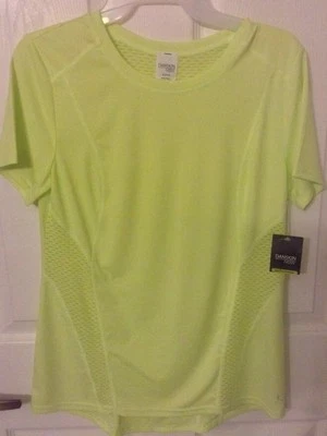 Danskin Now W/ DRI-MORE NWT Womens Sz XS Lunar Glow Bubble Mesh Performance Tee - Image 1 of 4