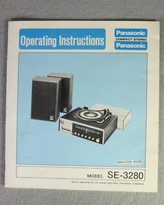Tocadiscos Manual Panasonic Vintage - Modelo SE-3280 - Imagen 1 de 6