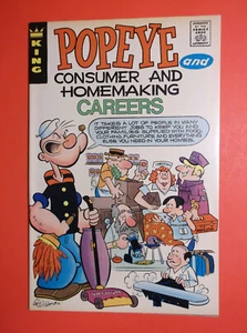 POPEYE # E-6 - NM 9.2/9.4 - CONSUMER & HOMEMAKING CAREERS -1972 KING COMIC PROMO - Picture 1 of 4