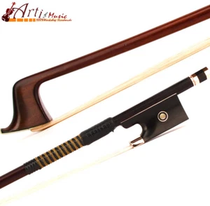 E.Sartory Copy Antique Pernambuco Violin Bow 4/4 Ebony Parisan eye Frog 14K Gold - Picture 1 of 5