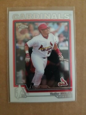 2004 Topps CHROME #219 YADIER MOLINA First Year RC Rookie Card Sharp Corners - Image 1 of 4