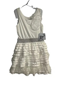 Elisa B. Girls Dress Style Size 12 Childrenwear White Flowers New - Picture 1 of 3